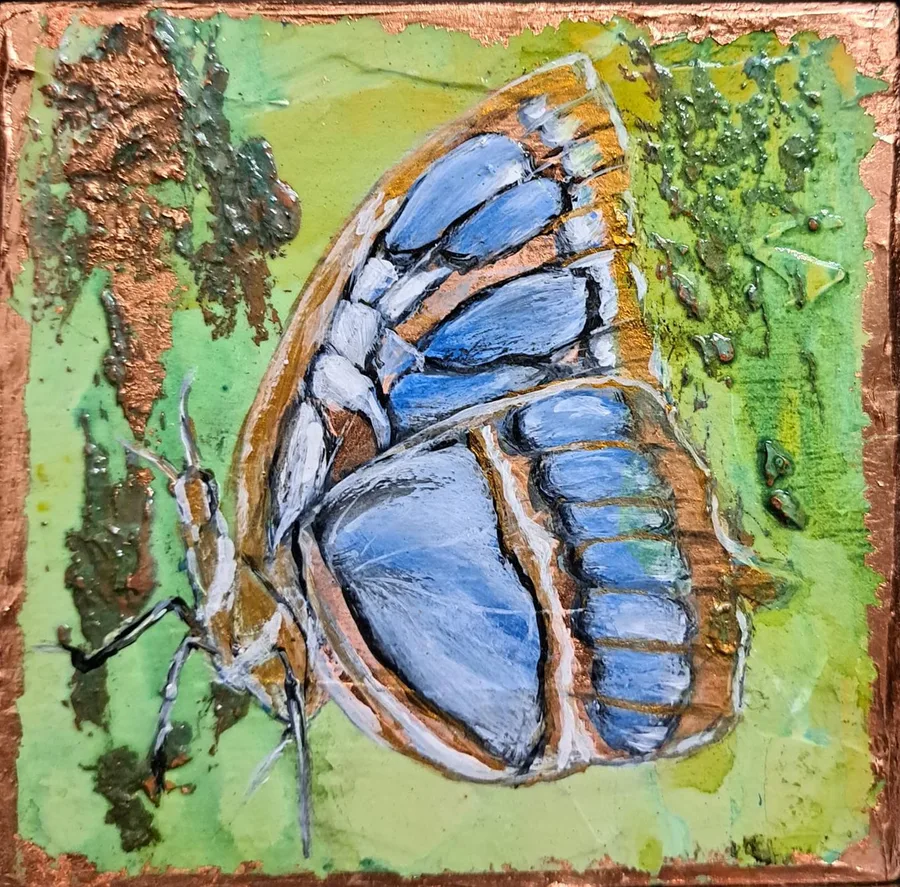Blue Butterfly – Gold Block Series