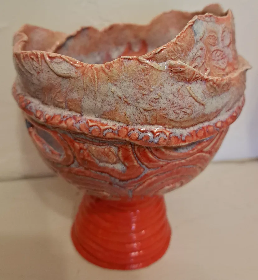 Cosmic Fire II, a ceramic work by Marian Marcatili
