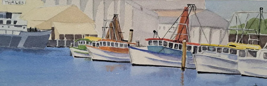 Fishing Boats at Throsby Creek – Brick on the Wall
