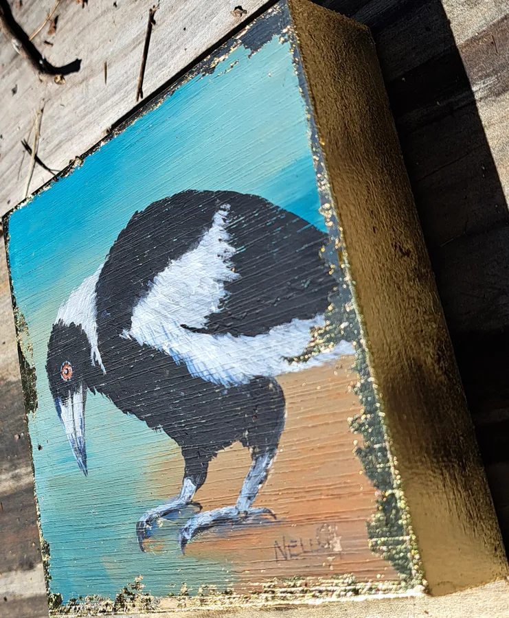 Magpie 1 Gold Block Series (SOLD)