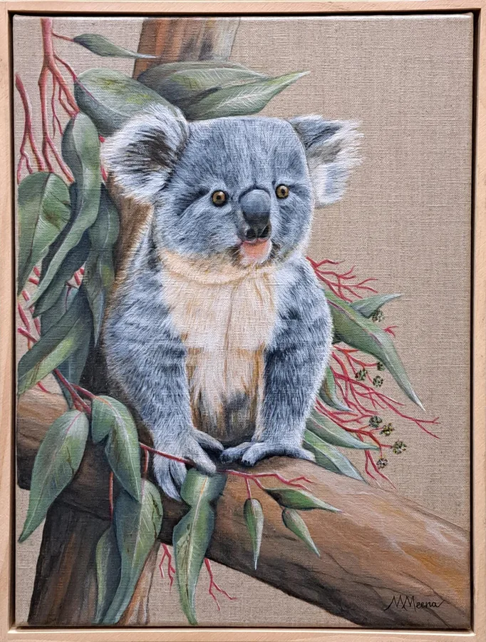 Matilda Koala, an acrylic work by Margaret Meena