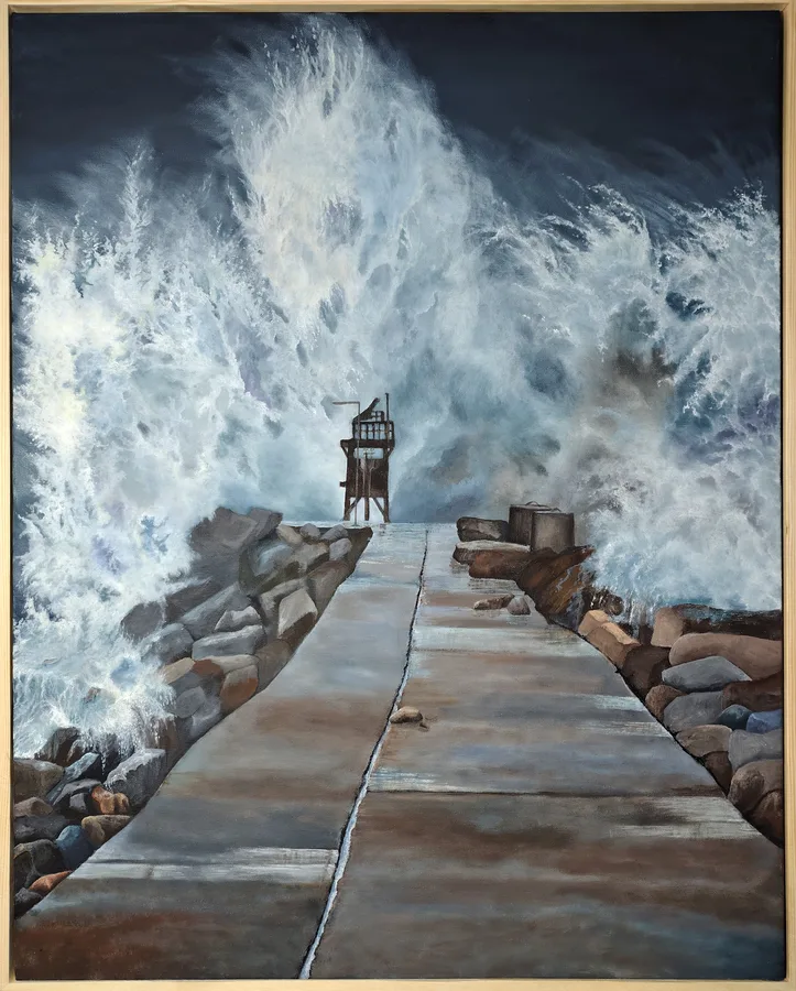 Nobby’s Breakwall Under Siege (SOLD)