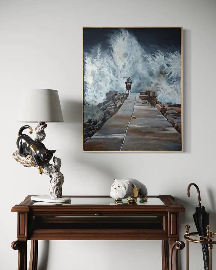 Nobby’s Breakwall Under Siege (SOLD)